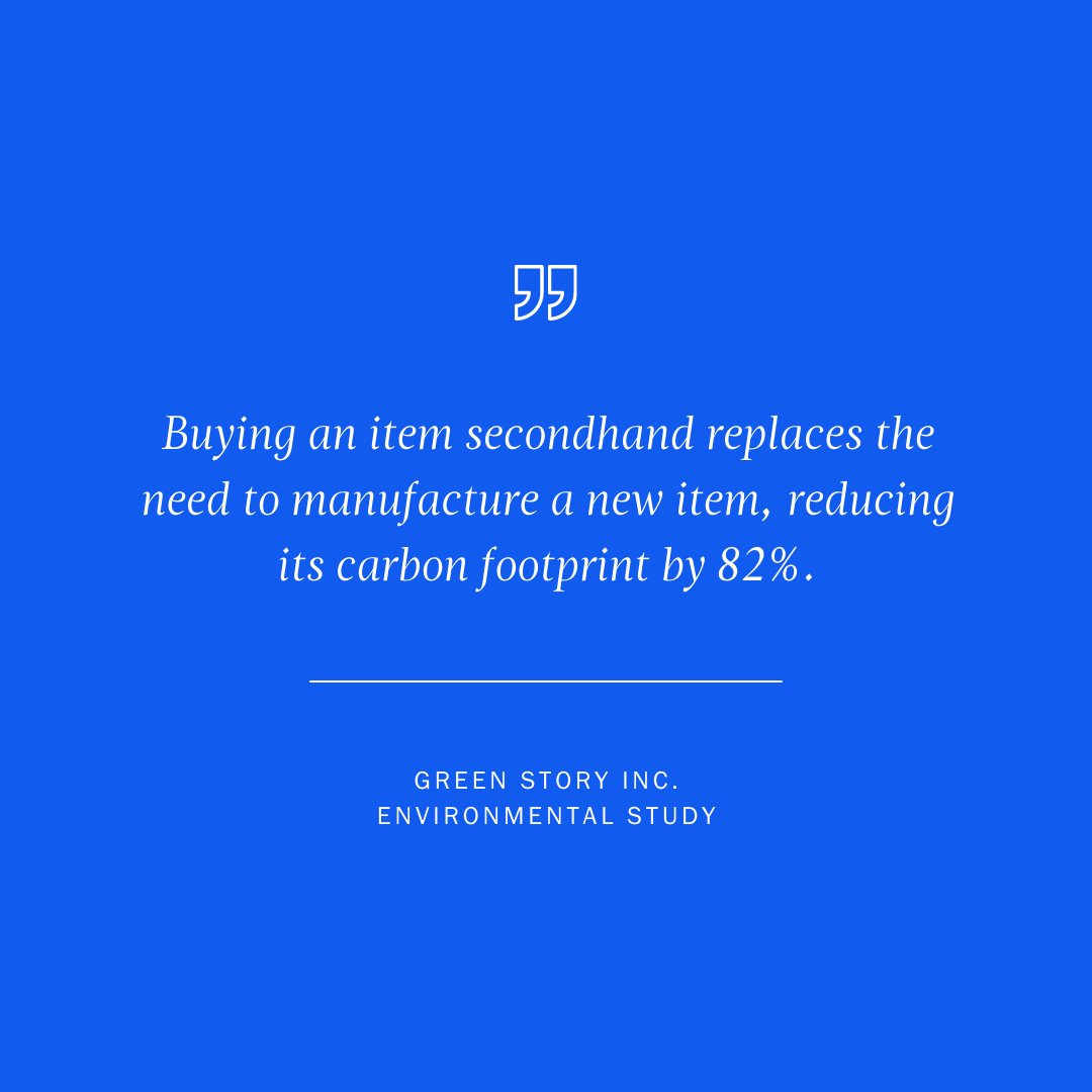 A #preloved item can lower your carbon footprint, save resources, reduce pollution, and keep waste out of landfills. Making positive changes in your shopping habits takes time, but with simple swaps it is possible! What changes are you planning to make in 2022? #circularfashion