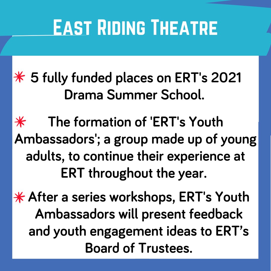 iamfundHEY's tweet photo. Our final grant-holder in the spotlight, for now, is on @ertheatre. They have recently formed their Youth Ambassadors Group to help bring young voices to the future of their artistic programme. Find out more here! https://t.co/tNI4Vxwt3A