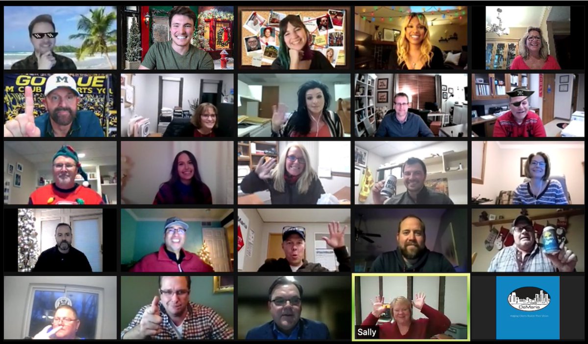 DEMARIABUILD's tweet photo. Last week we got together to have some holiday fun. Our gang teamed up to solve a virtual holiday mystery while sharing some laughs. Nothing like a little midweek holiday cheer after a day of hard work.
#DeMariaBuild https://t.co/V7RSSTgiSn