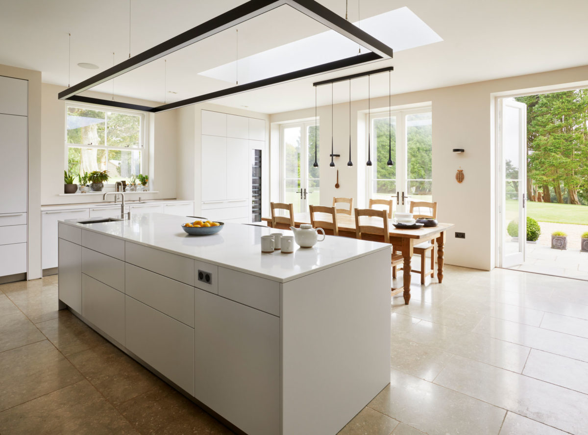 This beautiful kitchen design was part of a larger project to install contemporary interiors within an impressive 18th century manor house. We worked closely with @WoodfordHome to create a design of elegant simplicity. Inspired? See more projects here ow.ly/CF4g50HbeSX