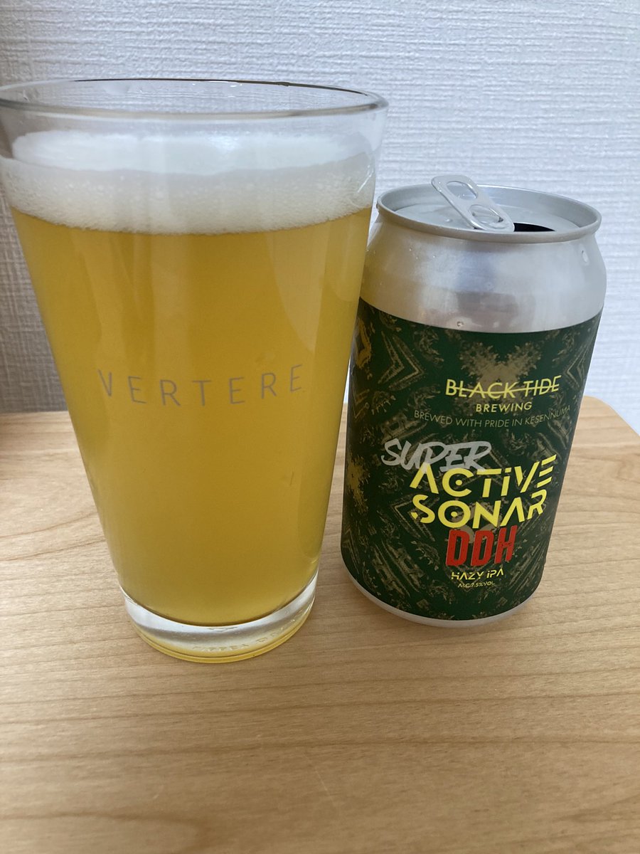 craft_0315's tweet photo. Black Tide Brewing
Super Active Sonar
DDH HAZY IPA

気仙沼の牡蠣油麺とともに！！ https://t.co/3VdneX7995