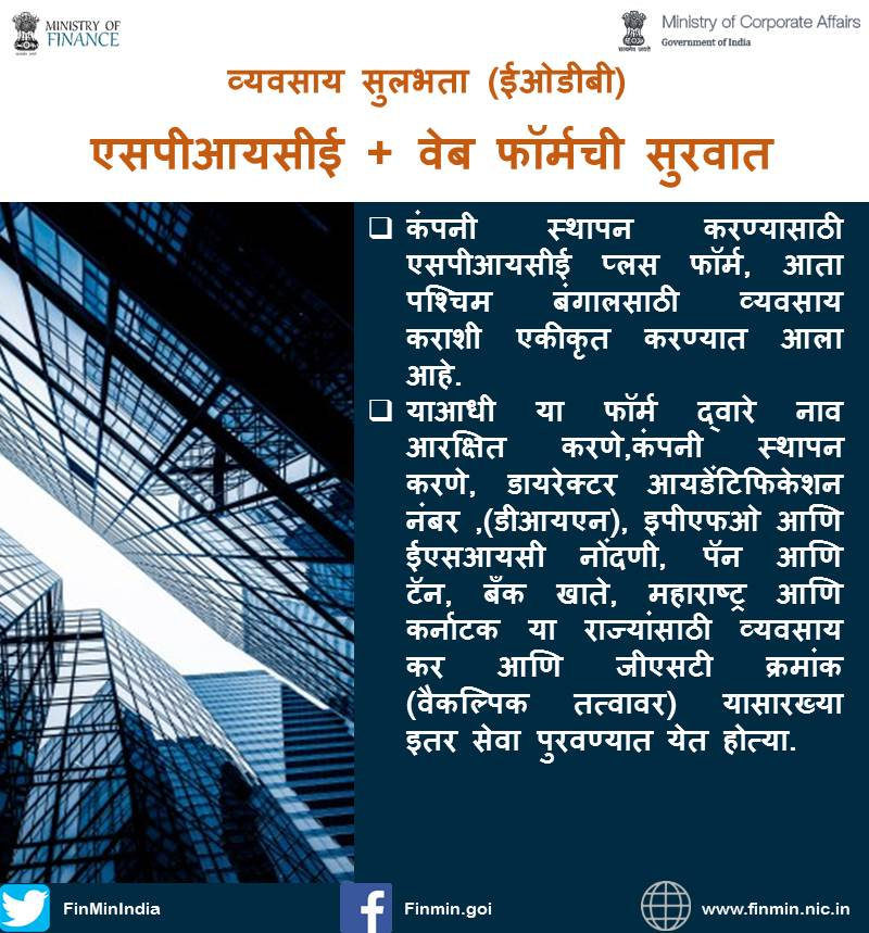 PIBMumbai's tweet photo. उत्तम प्रशासनासाठी कंपनी व्यवहार मंत्रालयाने सीएससी आणि आयईपीएफए मध्ये बदल केले आणि विविध अनुपालन एका मंचावर एकीकृत केले. यामध्ये वेगवेगळ्या राज्यांच्या विविध यंत्रणांचा समावेश असल्यामुळे व्यवसाय सुलभतेसाठी मेहनत आणि वेळेची बचत
#FinMin2021 #ReformsforGrowth https://t.co/mDxJZHxalr