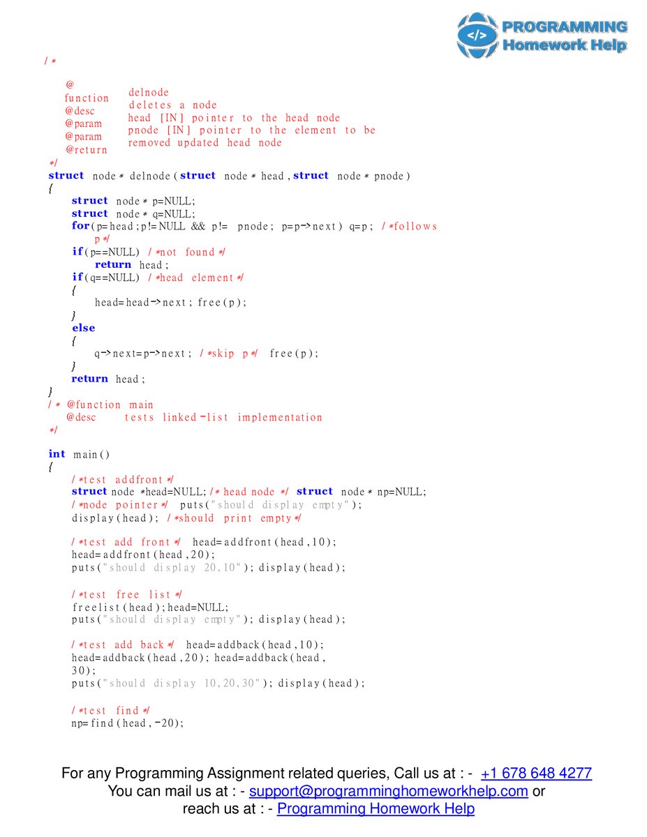 ProgrammingHom1's tweet photo. I am Susan C. .I am a C Homework Help Expert at https://t.co/CUDaUvQiNj. I hold a PhD. in Programming, Leeds University UK.I solve assignments related to C Programming.
To see the full assignment Visit https://t.co/Scydhb8ICg
#Programminghomeworkhelp https://t.co/ZN6x5lsmcC