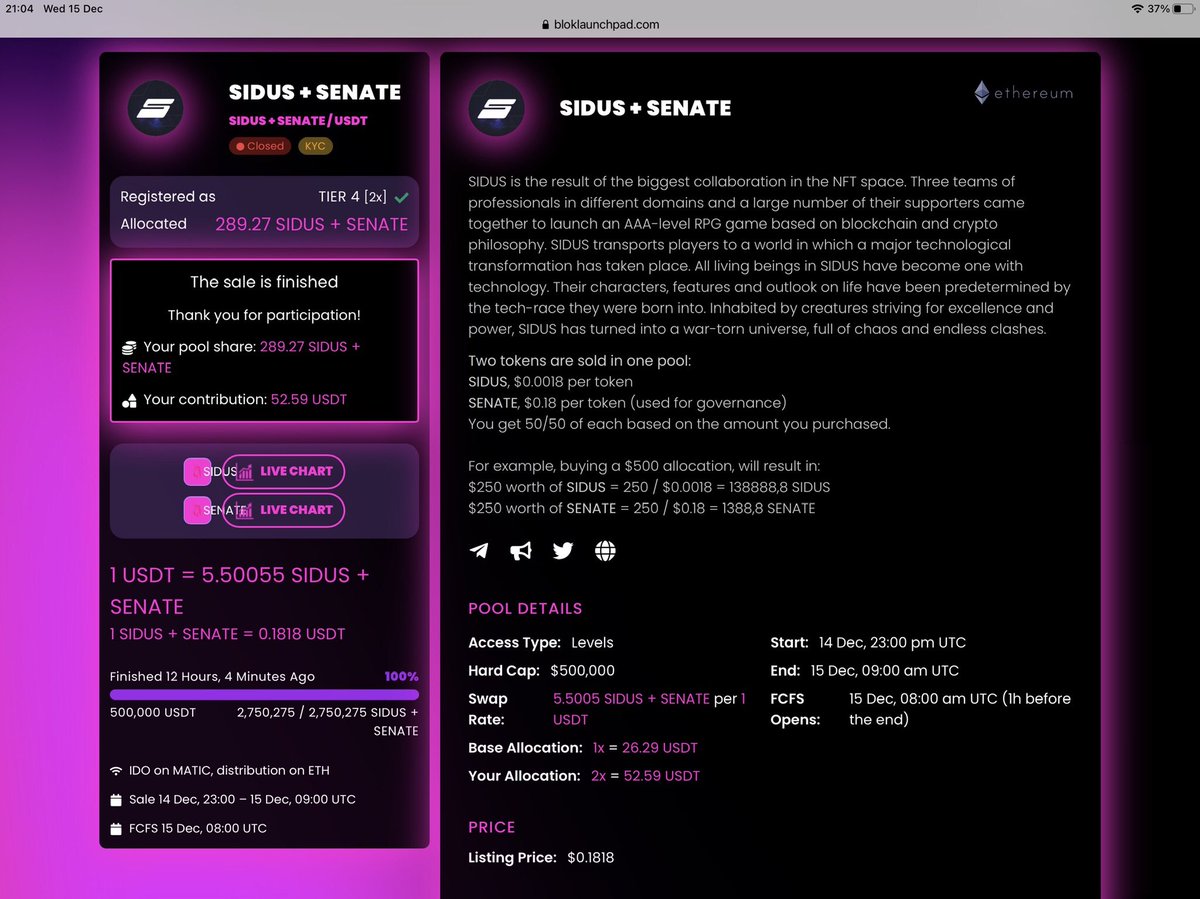 Mitsiland's tweet photo. @paddypcarroll @maxrushden Sorry to contact you direct but I’m having an issue viewing my sidus tokens on the claims page. I have been inundated with scammers trying to steal my money. Your assistance would be much appreciated. I have included a couple of screenshots.

Regard’s 

Robert https://t.co/LfctceFbTS