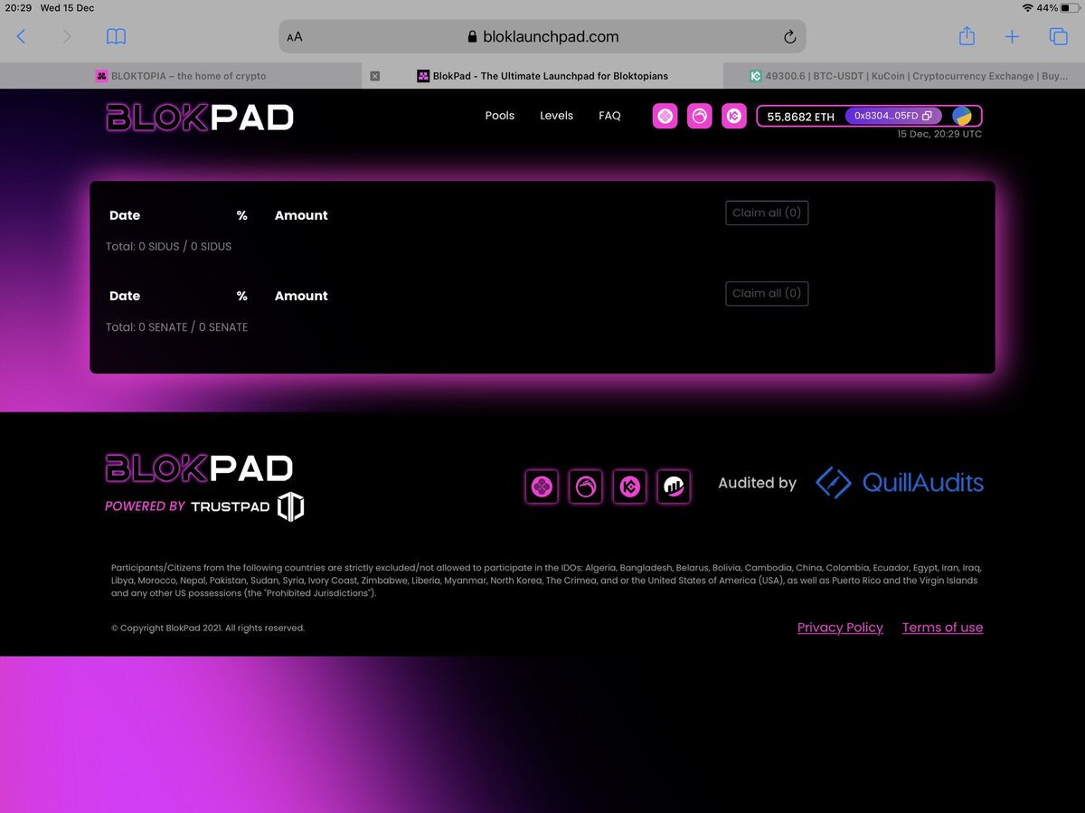 Mitsiland's tweet photo. @paddypcarroll @maxrushden Sorry to contact you direct but I’m having an issue viewing my sidus tokens on the claims page. I have been inundated with scammers trying to steal my money. Your assistance would be much appreciated. I have included a couple of screenshots.

Regard’s 

Robert https://t.co/LfctceFbTS