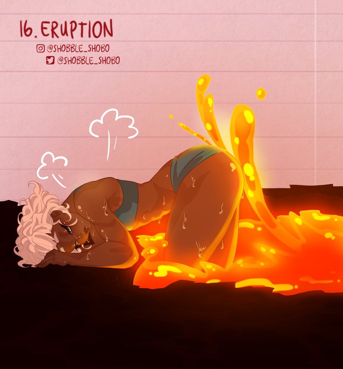 ShobbleShobo's tweet photo. Day 16 of #indecentber2021 
My volcanic Lliria, hot af🔥
@indecentber
#nsfw #beaurymark #art #artwork #hot #OC #eruption #ArtistOnTwitter #drawings https://t.co/45u0j4W5Yz