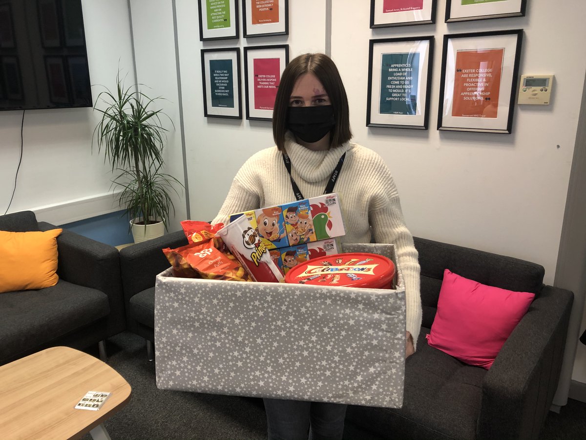 ExeApprentices's tweet photo. The Apprenticeships team have donated some festive foods to the @ExeterFB today! Hereโs Jess on her way to drop off the donations ๐
Click here if you want to find out more about how you can help the food bank too ๐https://t.co/f4AMs7mSfR
#ExeterFoodBank #LoveExeter https://t.co/8EAlr4Y49e