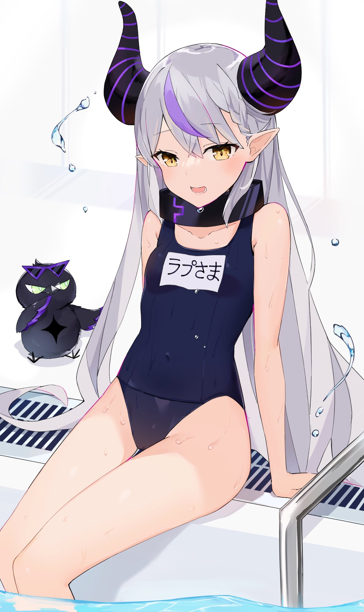 εδ ホロライブ 海&スク水 ラプラス・ダークネス スリーブ&プレイ