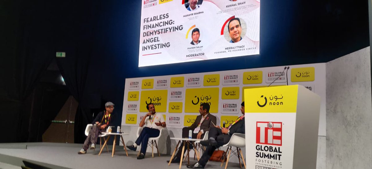 wefoundercircle's tweet photo. We Founder Circle is elated to share that our CEO Mr. @NeerajEmotion was a panelist at the @TiEDubai Summit demystifying myths about angel investing.
@TiEBangalore @TiEDelhi @TiEMumbai #tgsdubai #tiesummit #wfcindubai #wfc #startupcommunity https://t.co/HTk9bjhoGV