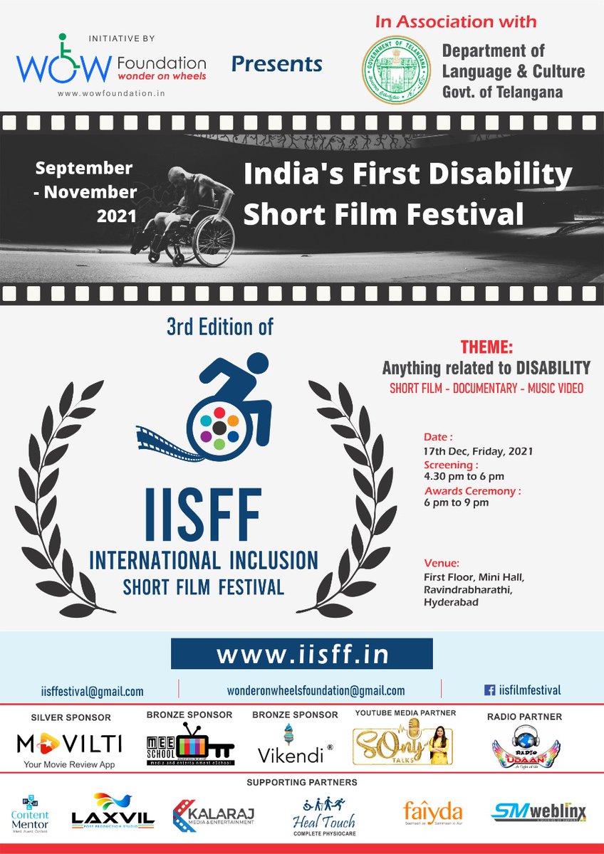 movilti's tweet photo. International Inclusion Short Film Festival
.
.
.
#movilti #IISFF #vikendi #kalarajmedia #shortfilms #laxvilstudios https://t.co/IPvDorTv71