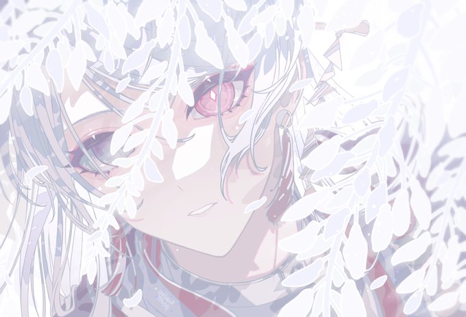 「white hair wisteria」 illustration images(Latest)