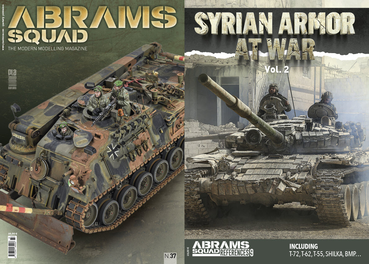 ThModellingNews's tweet photo. @pere76pla Editions have two new publications just out for sale on their website. Both the newest version of their latest @AbramsSquad magazine - as well as a second reference publication featuring vehicles of the war in Syria. See more in our preview...
https://t.co/JD4a8tqFRU https://t.co/Qx4SCGDB4I