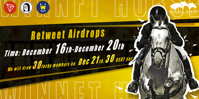 😎If u've missed Followers Exceed 50K Welfare Event, don't worry, another Airdrop Event comes right now!

⏰From 16 to 20 Dec.
👉Reweet this tweet: x.com/WINNFTHORSE/st…
👉<a href="/3/">Blair</a> friends
👉Fill the form:forms.gle/ULPxhpYuNXCAHh…

😃We'll draw 30 lucky winners to give 30USDT each!