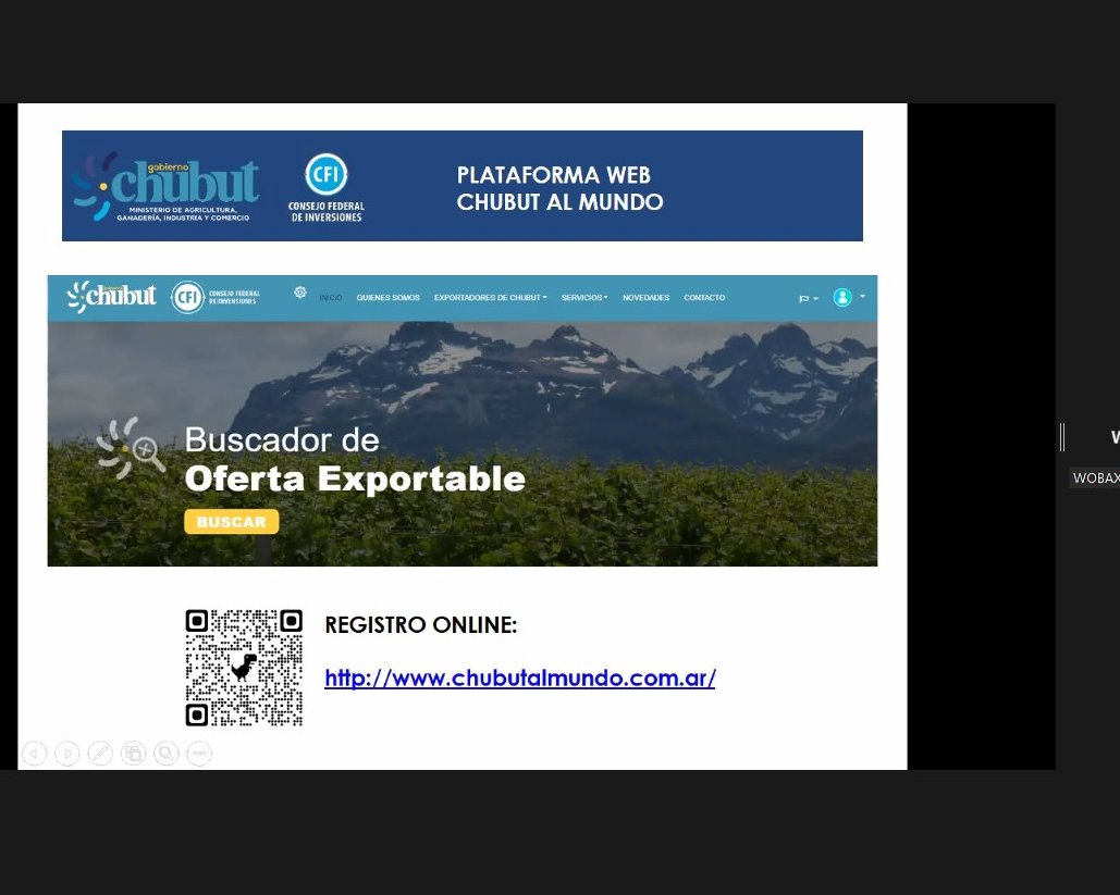 produccioncht's tweet photo. Comercio Exterior: #Chubut presentó la plataforma de oferta #exportable
@LeaCavaco adelantó que en 2022 se pondrá en funcionamiento la agencia de “Chubut al mundo” para promover al sector exportador de la provincia
👉https://t.co/LemS2hfq4n
#UnPasoMás #Chubutalmundo https://t.co/ogd0YPe1zL
