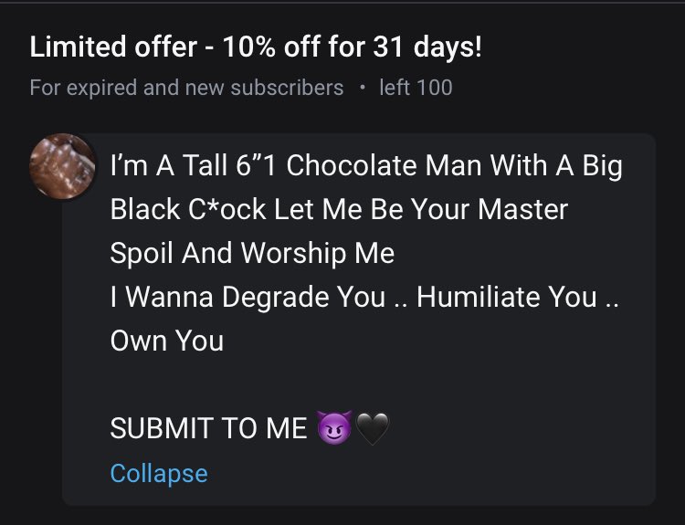 chocolatebrum's tweet photo. https://t.co/o3WrJQHcl9 Discounts 🤑 Who Wants To Submit To A a sexy Black Muscle Man #alpha #trans #gay #bbcmeat #niggadick #onlyfans #blackmuscle #BlackCockSupreme https://t.co/2qAtfGLp89
