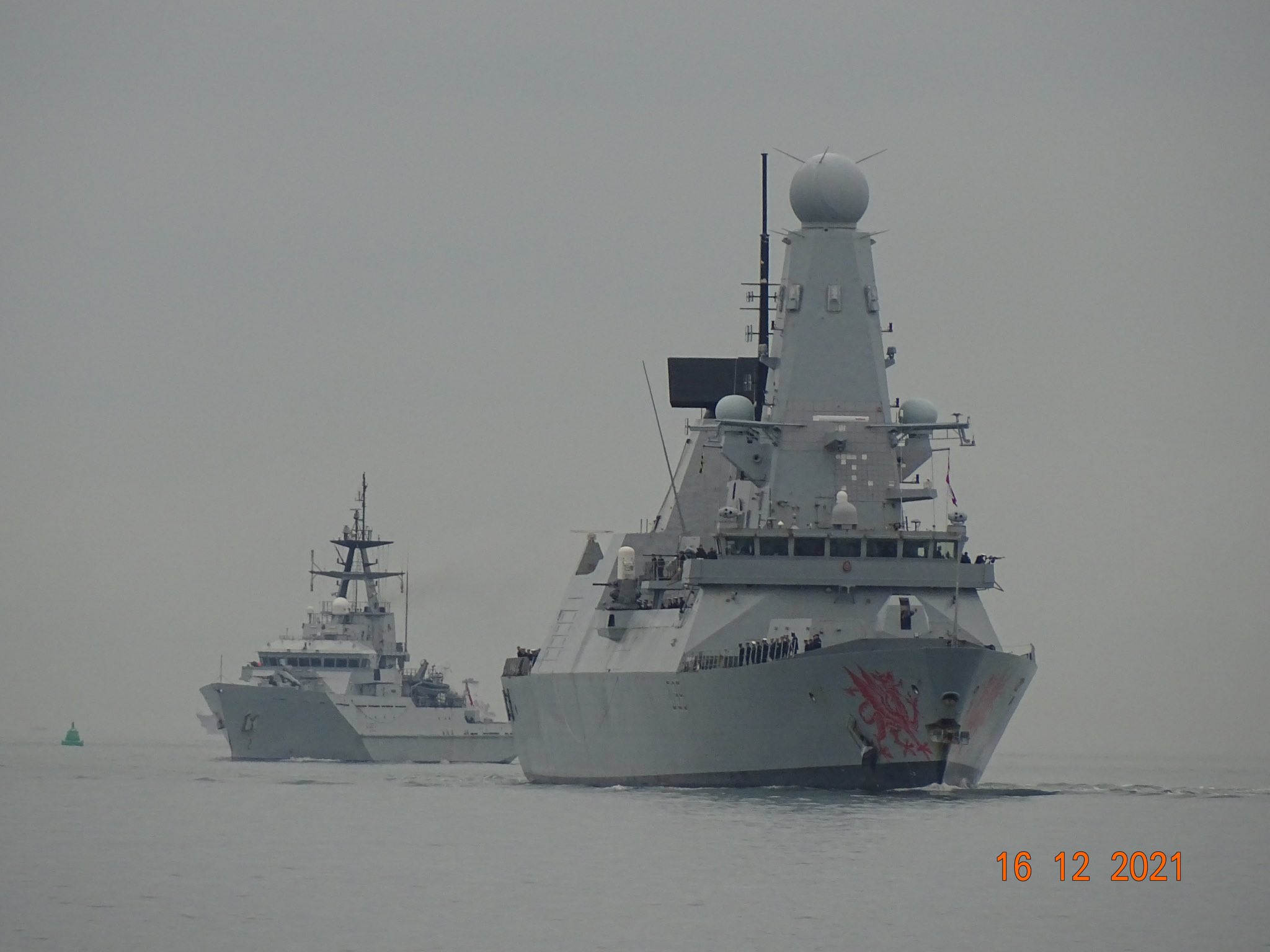 Warshipcam On Twitter Hms Dragon D Daring Class Air Defence