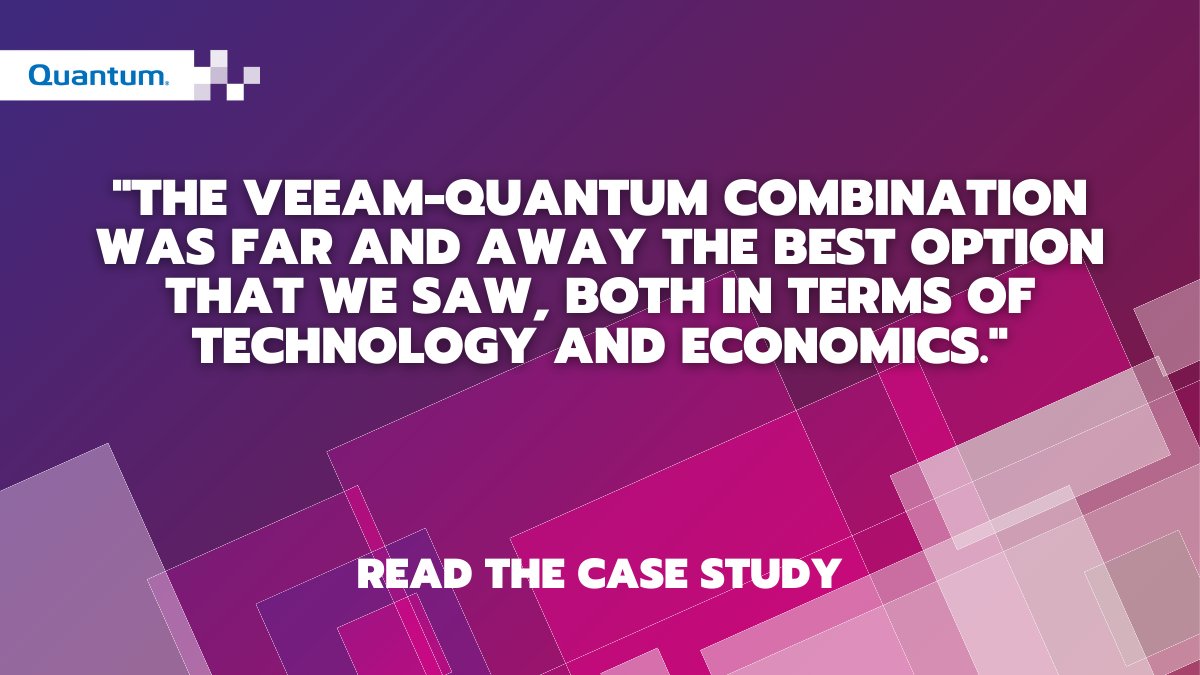 “Even with telemetry data, the DXi is giving us data reduction rates of nearly 90%, which means we use less disk space and can retain more backups." Plus, The DXi’s capacity-on-demand scalability provides the ability to add capacity easily in the future.

ow.ly/pdLd50Fb3HK