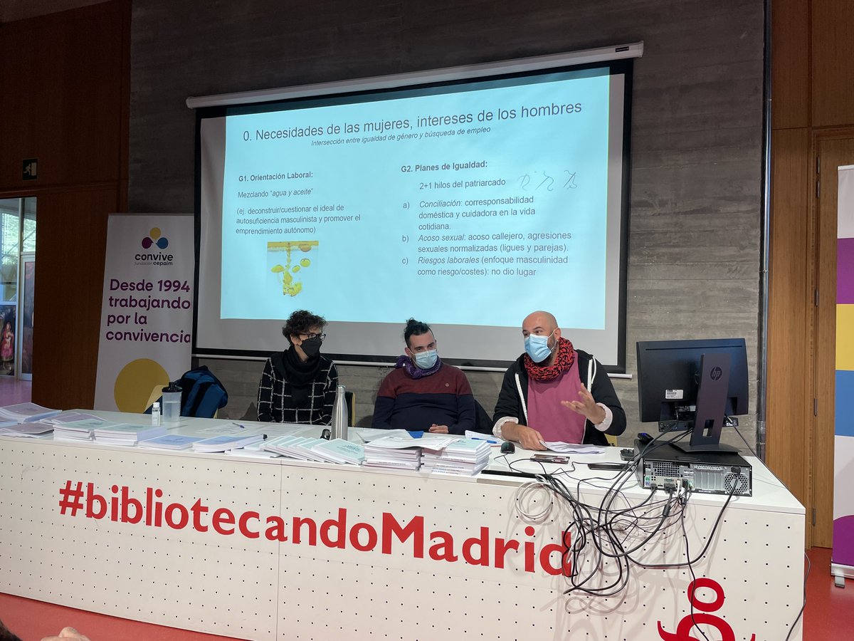 FundacionCepaim's tweet photo. Conversamos sobre el caso concreto de los talleres con hombres en situación de desempleo que se han llevado a cabo en #Sevilla #Murcia #Madrid y #Merida
🗣️Cuentan la experiencia Andrés Molina y Álvaro Ruiz, técnicos del proyecto #NEO50
#FSE @MSocialGob https://t.co/MQHNgX7bBX