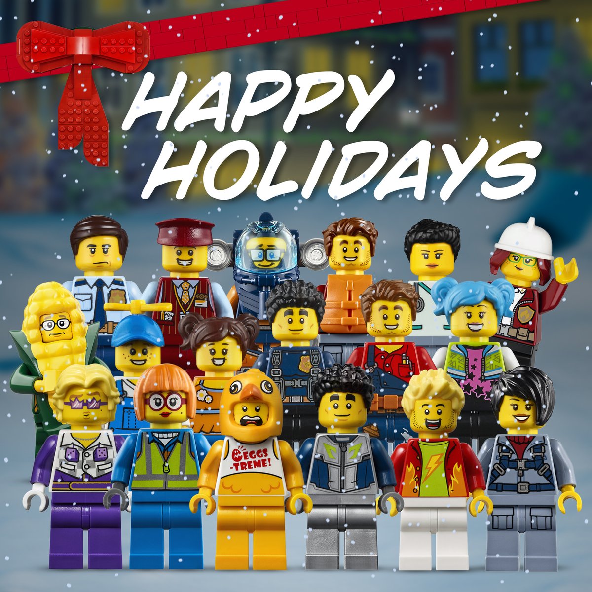 LEGO_Group's tweet photo. Happy Holidays – from the citizens of LEGO City! 

#LEGO #LEGOCity https://t.co/A7he4cqhZD