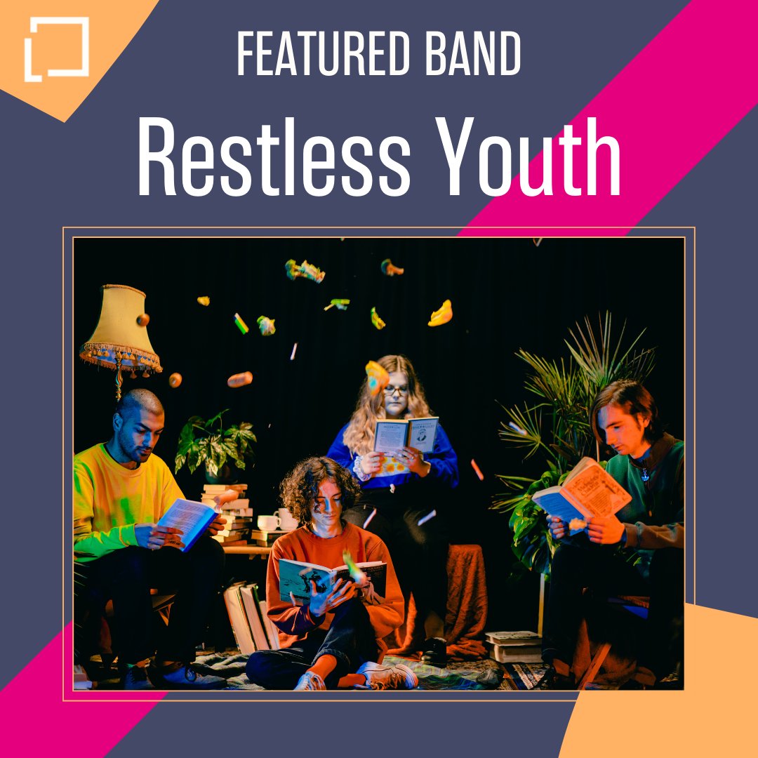 LeedsMusicDrama's tweet photo. This week our #FeaturedBand is Restless Youth. Band members Theo (Production), Lauren (Songwriting), Devon (Pop) & Jude (Jazz) spoke to us about their latest single & shared their thoughts on studying at Leeds Conservatoire.
Check out their website: https://t.co/7EENBHpkii https://t.co/5v0vYI8B9B