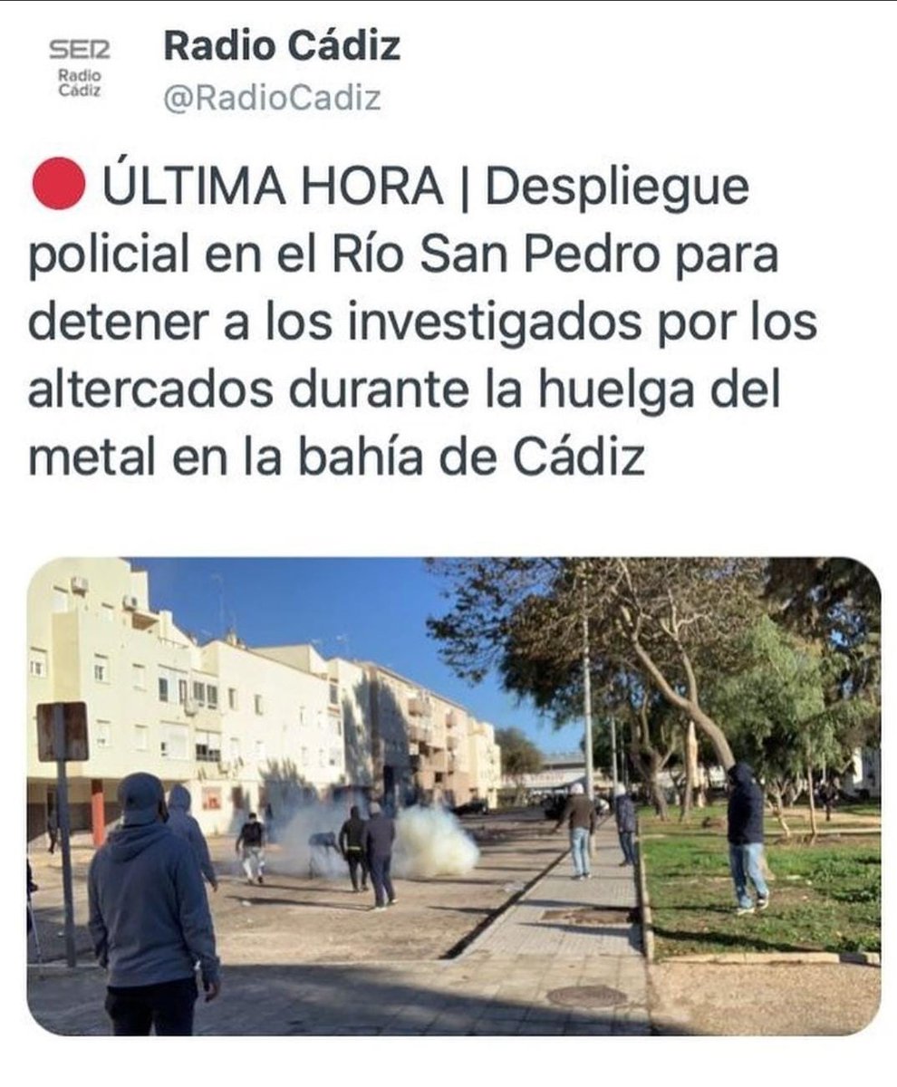 Confluencia_sbc's tweet photo. La policía está buscando a gente que participó en las movilizaciones de #HuelgaDelMetal
#LaLuchaNoSeNegocia https://t.co/Y27rcCeRGi