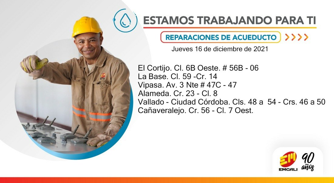 ¡Ojo! Estos barrios de Cali se quedarán sin agua por reparaciones