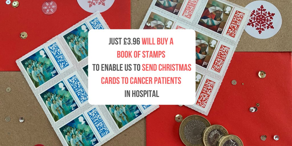 frommetoyou01's tweet photo. We know that money is tight at Christmas but just £4, less than the price of a coffee, will be enable us to buy 
@RoyalMail stamps to send Xmas cards to those living with cancer over the festive period 🙏🎅
#ThankfulThursday
https://t.co/1kIbahPIh8 https://t.co/sgVKJ88x7R