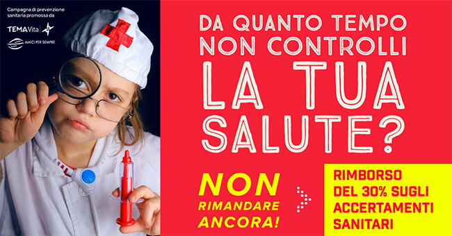 TEMAVita's tweet photo. ⚠️ Campagna di prevenzione sanitaria prorogata al 31.12

𝙧𝙞𝙢𝙗𝙤𝙧𝙨𝙤 𝙙𝙚𝙡 30% 𝙨𝙪𝙜𝙡𝙞 𝙖𝙘𝙘𝙚𝙧𝙩𝙖𝙢𝙚𝙣𝙩𝙞 𝙨𝙖𝙣𝙞𝙩𝙖𝙧𝙞, arrivando a risparmiare, grazie alle convenzioni, fino al 50% 
Diventa Socio di TEMA Vita c/o filiali @BancaTEMA 

👉 https://t.co/YXub6RJcNl https://t.co/BkXJtzX6BQ
