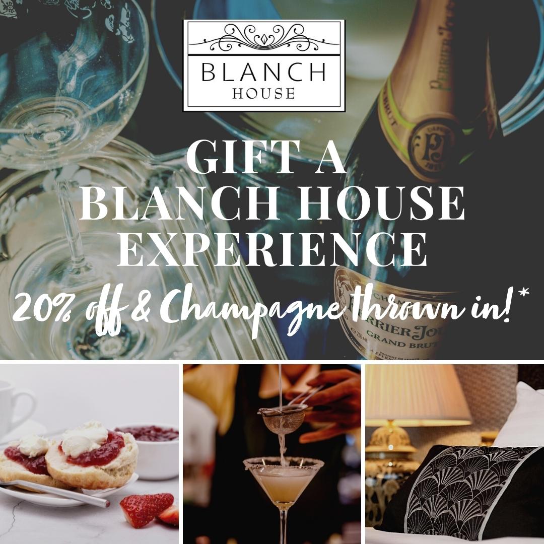 **Christmas Gift Offer**
Gift a Blanch House Experience this Christmas, a unique gift for that hard to find present.
FOR MORE INFO &amp; TO PURCHASE:
blanchhouse.giftpro.co.uk/.../hotel-gift…