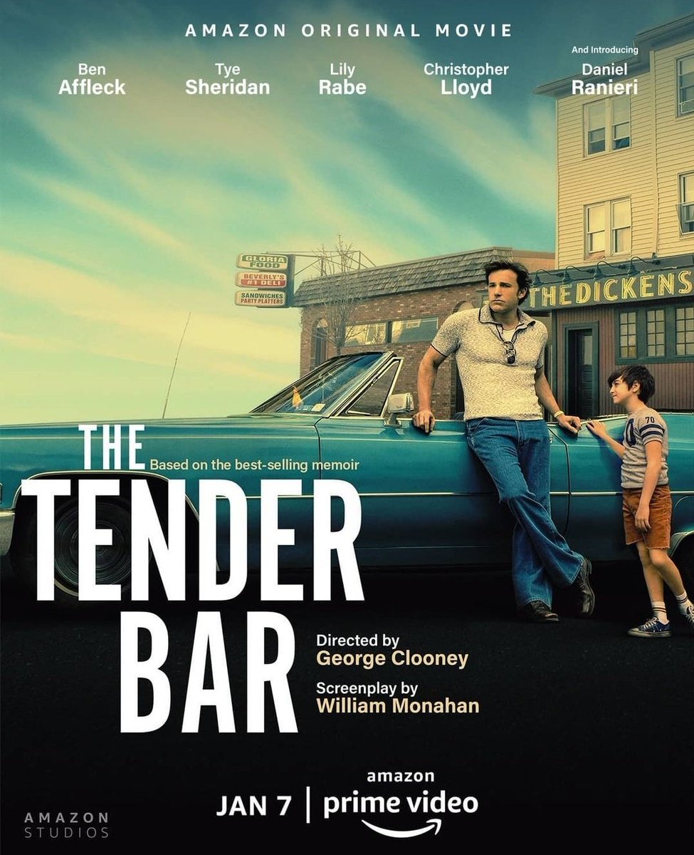 CinemaRareIN's tweet photo. George Clooney's new directorial #TheTenderBar feat. @BenAffleck #TyeSheridan #LilyRabe #ChristopherLlyod & #DanielRanieri, premieres Jan 7th on @PrimeVideoIN.
@AmazonStudios #GerorgeClooney https://t.co/p91lQK5v7X
