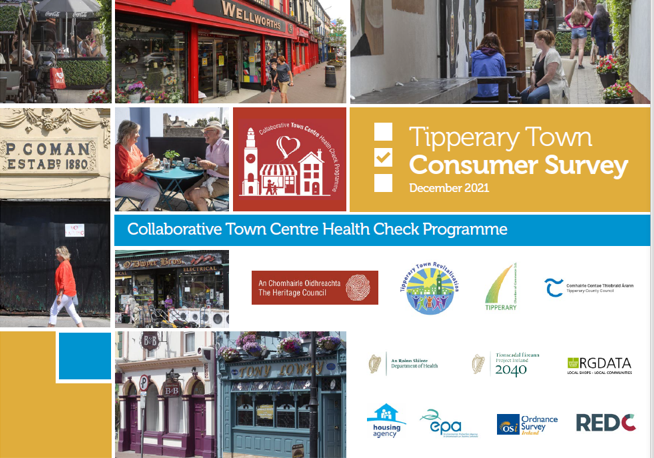 HeritageHubIRE's tweet photo. What would #TipperaryTown consumers like for their #towncentre going forward?  

"Reduced #vacancy less traffic, more #cycling facilities, the establishment of a town-based click and collect service and more cultural events". 

View the findings https://t.co/OzLyLrgB6Z #CTCHC https://t.co/rZ2cEk80zJ