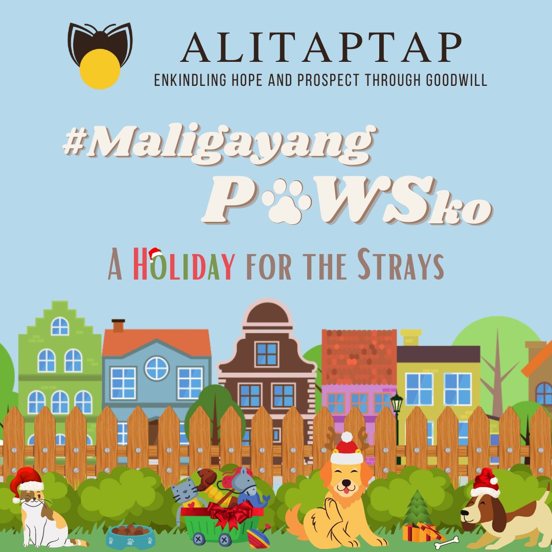 AlitaptapPh's tweet photo. Let out and shout, the season of giving has come! 🔔🍂🎄

The Christmas season is one of the most perfect times to give our utmost love and peace to everyone around us – and that includes our pet animals! 🐶🤍 https://t.co/qjxLYrqrQm