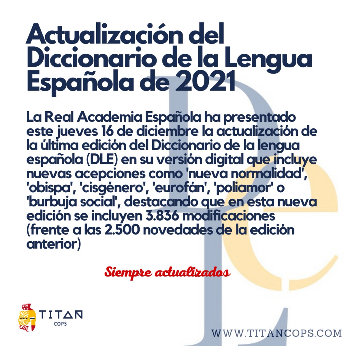 titancops_com's tweet photo. 🚨 ACTUALIZACIÓN DLE 2021 🚨 https://t.co/Ff7rckFJxt
