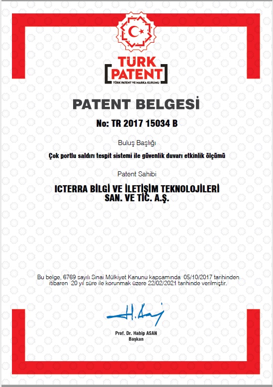 MSI_Dergisi's tweet photo. ICterra, Güvenlik Duvarı Etkinlik Ölçümü Çözümü için Patent Aldı

➡️ Haberin devamı için: https://t.co/reCR9jmefJ 
@ICTERRA @haycenk
#msidergisi #ICterra #Patent https://t.co/XFEaFYQZEE
