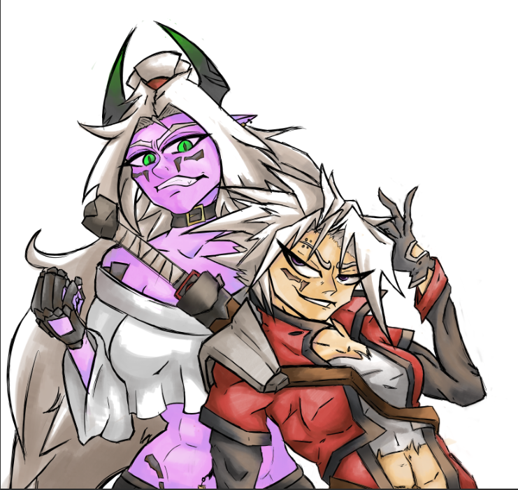 Luna_Lumen_Fox's tweet photo. Ayo new #ashella drop guys, more of the absolute power couple XD I'm enjoying this style of colouring stuff and now that I've got the hang of it a bit I can finish my final comm and throw out my new comm sheet again wooo
anyway, Ashe (pink lady) is owned by @Bishop_2no1
#art https://t.co/Q8I3NntzvX