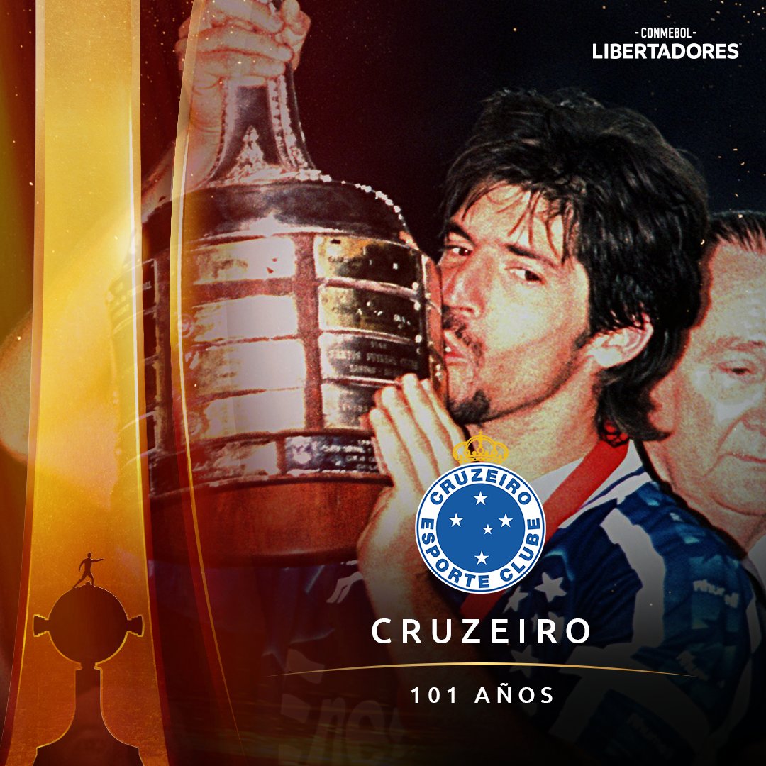 🎂🦊 ¡Feliz cumpleaños <a href="/Cruzeiro/">Cruzeiro 🦊</a>!

🏆🇧🇷 Ganador de la CONMEBOL #Libertadores en 2⃣ oportunidades, festeja sus 101 años.

🎉 Parabéns!