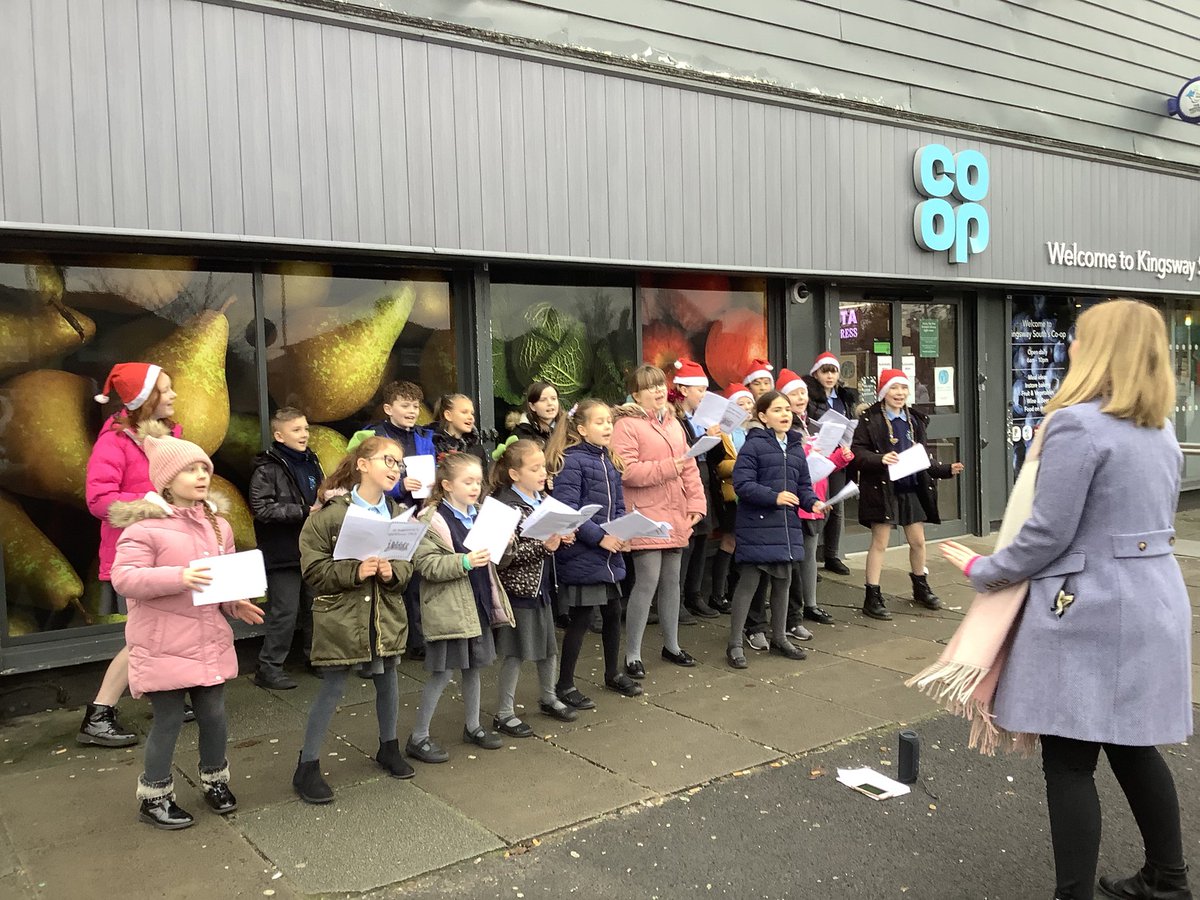 We had the privilege of being joined by <a href="/StAugustinesCPS/">StAugustines CPS</a> at Kingsway Co-op today. The choir sang some wonderful carols and got us all dancing! Thanks to the parent who spent £20 on gifts for the children.#ItsWhatWeDo #warringon <a href="/peteorm_uk/">Pete</a>