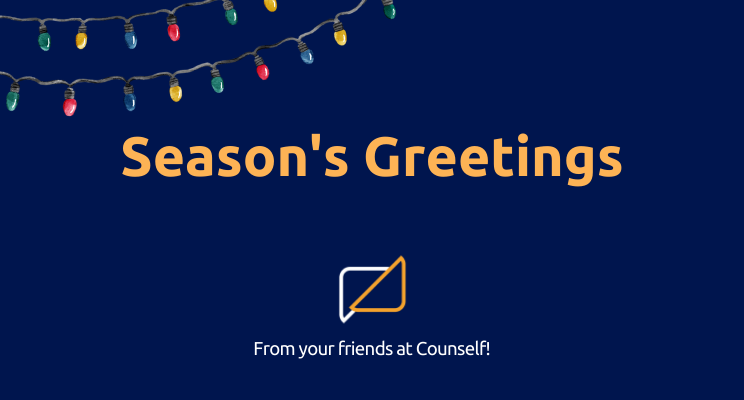 Counself_Inc's tweet photo. Season's greetings! We hope your holidays be filled with warmth and cheerful celebration.
#Counself #holidayseason https://t.co/duqonsD8nQ