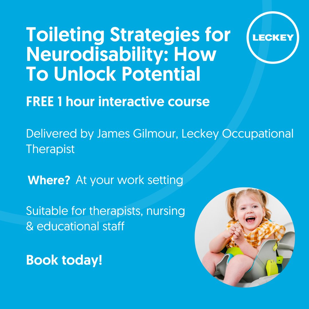 Would you like to gain confidence in supporting families through the toileting process? 

Book your interactive workshop, with Leckey OT, James Gilmour. Learn about multi-dimensional approaches and motivating strategies that you can adopt.

Book here👉bit.ly/3yAgB3h