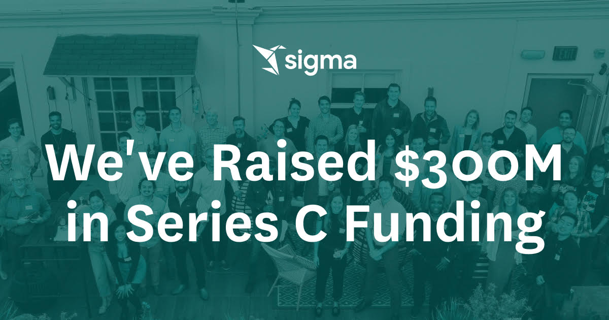 sigmacomputing's tweet image. We are proud to announce our $300M Series C and look forward to further empowering businesses to break free from the confines of the dashboard, explore live data independently, and make better, faster decisions reut.rs/30xyfbx #sigmacomputing