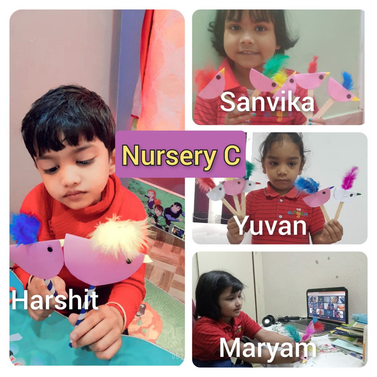 SAI_Edu_In's tweet photo. Students recited the rhyme "little sparrow" along with the stick puppet made by them to reinforce the topic taught. Students enjoyed the activity which helped them to connect their ideas with the topic that was being taught to them.
#Numbercounting
#Explore https://t.co/0yDkJULVQL