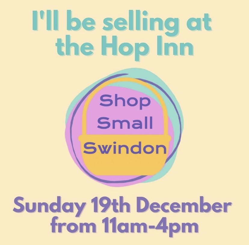 Looking forward to Shop Small Swindon Christmas market this Sunday in Old Town. This will be the last one before the big day! Hope to see you there! #shopsmall #shopsmallswindon #swindon