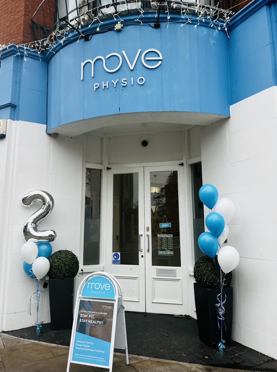 MovePhysioTwick's tweet photo. It’s our Birthday🎉! 
We’ve had an amazing 2 years at our clinic in Twickenham, and we look forward to many more to come. Thank you to our community for all your support. It means so much to all of us.

#Twickenham #MovePhysio #Anniversary #Health #Wellbeing #Community https://t.co/553Xg3tyIT