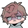 ぅ゛って唸ってるときすき #かな絵スタンプ 