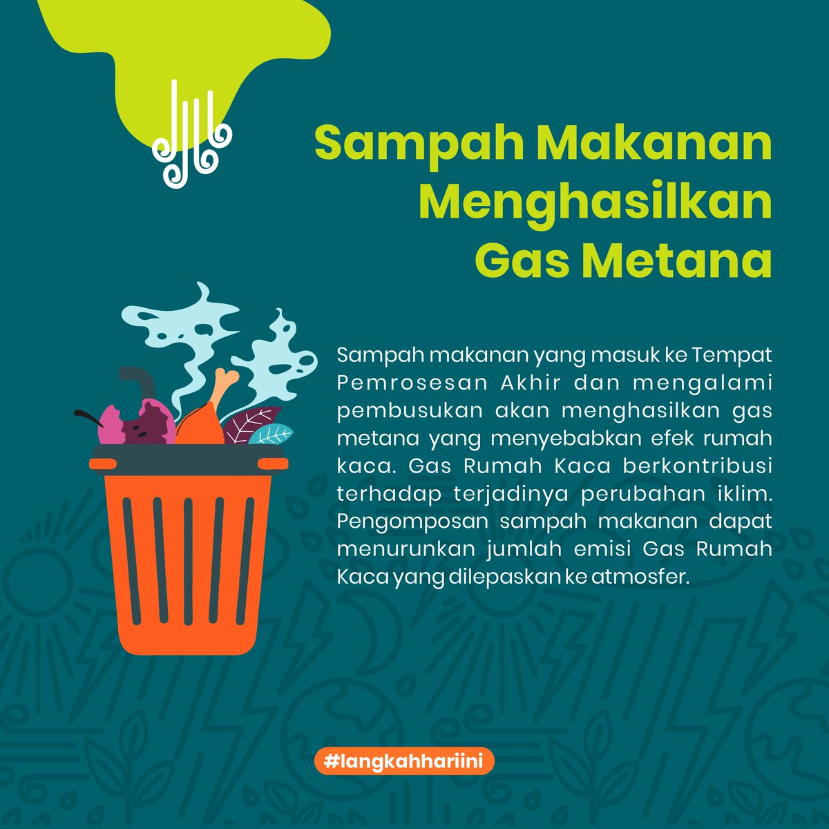 ngertiiklim's tweet photo. Ngomongin dampak buruk sampah, yang bahaya bagi lingkungan nggak cuma sampah plastik aja, sampah makanan juga ternyata dampaknya nggak bisa dianggap sepele, lho. https://t.co/eZOkLPNzN2