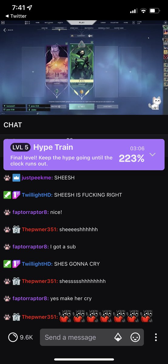 UnboundTwilight's tweet photo. @tkitty_1 WITH THE BIG COME BACK STREAM https://t.co/5jkANO2IzH