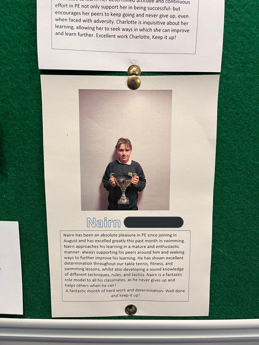 CurrieCHSHWB's tweet photo. Novembers PE Hero’s are finally up (apologies from Miss Canning for the delay😆) All pupils below have been excellent and are worthy PE Hero’s for this month! Well done👍🏼 #challengeyourlimits https://t.co/f2J8FyhHPW