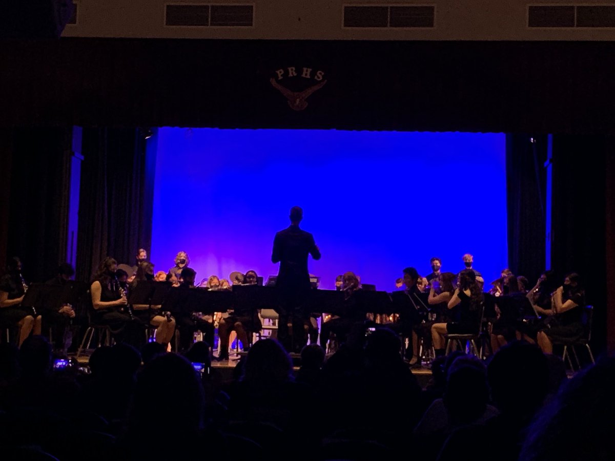 Principal_PRHS's tweet photo. Outstanding job by the Middle and High School Concert Bands at their Holiday Concert last night!  Everyone in the theater was truly put into the holiday spirit! https://t.co/bfE4bWHQnm