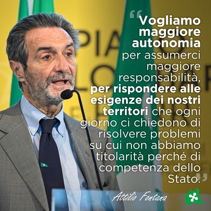 FontanaPres's tweet photo. Una maggiore autonomia permetterebbe di affrontare meglio alcuni grandi temi che impattano con la vita dei cittadini. 

Oggi con il collega Luca Zaia abbiamo scritto al Corriere della Sera. https://t.co/C9BQaHfSYe