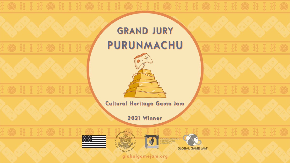 globalgamejam's tweet photo. The Cultural Heritage Game Jam 2021 WINNER is PURUNMACHU ⭐️⭐️⭐️

Purunmachu is an exploring game where you have to choose are you saving a culture or helping with the destruction of your own heritage? 🧐

Congratulations!!! 🎉🎉🎉

@HeritageAtState @USAExpo2020 #GameDev #Culture https://t.co/EkMvs9OicS